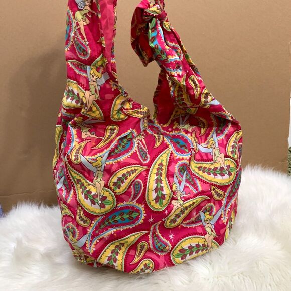 Disney Handbags - DISNEY Disneyworld Disneyland Light Weight Large TINKERBELL Knotted Sling Bag